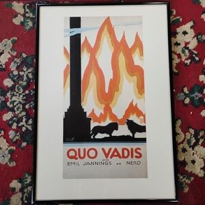 Vintage Movie Poster "Quo Vadis" 1951 Film Based on the 19